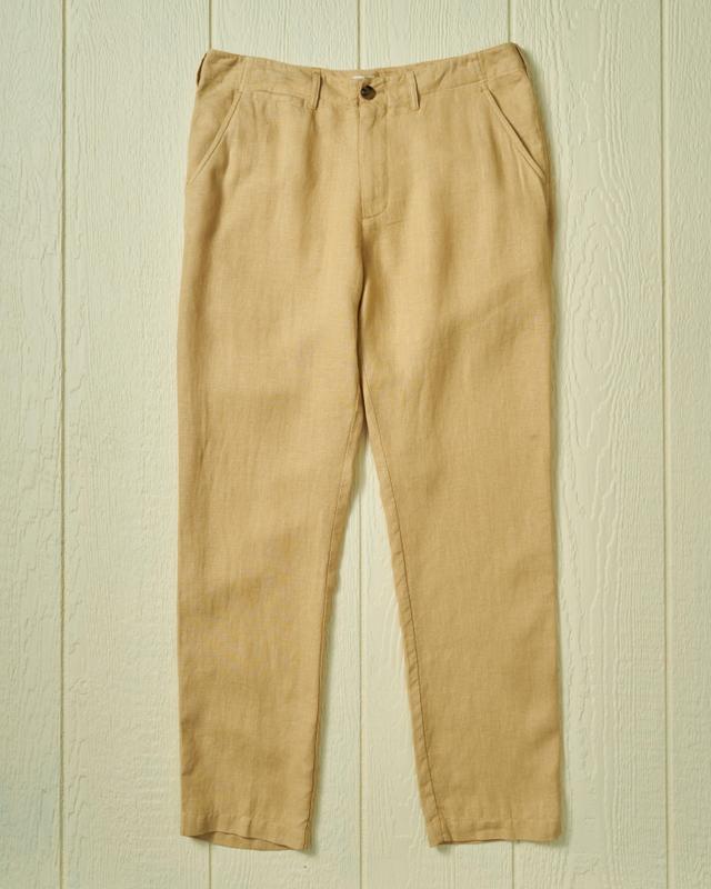 Camden Pant in Khaki Linen Product Image