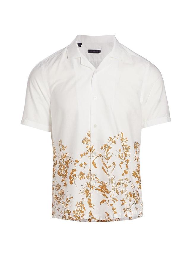 Mens COLLECTION Botanical Cotton Camp Shirt Product Image