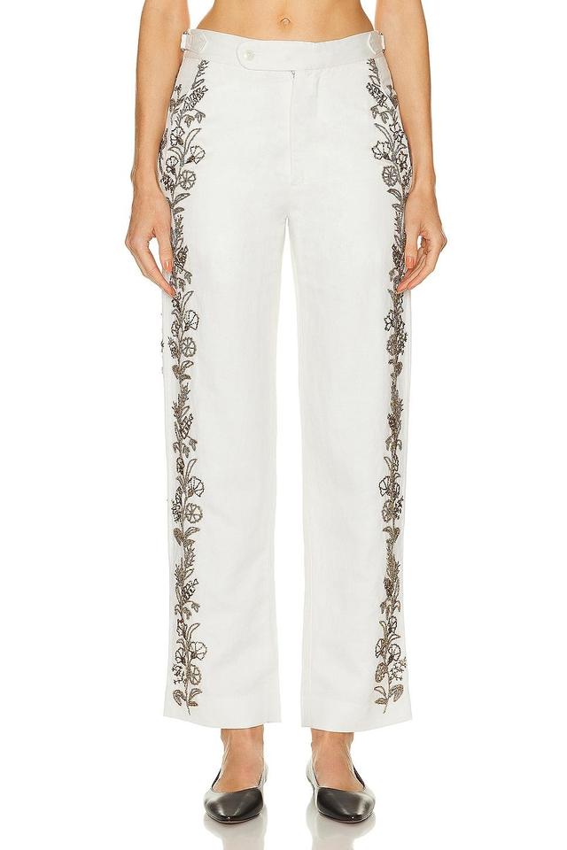 BODE Beaded Wheat Flower Trouser Product Image