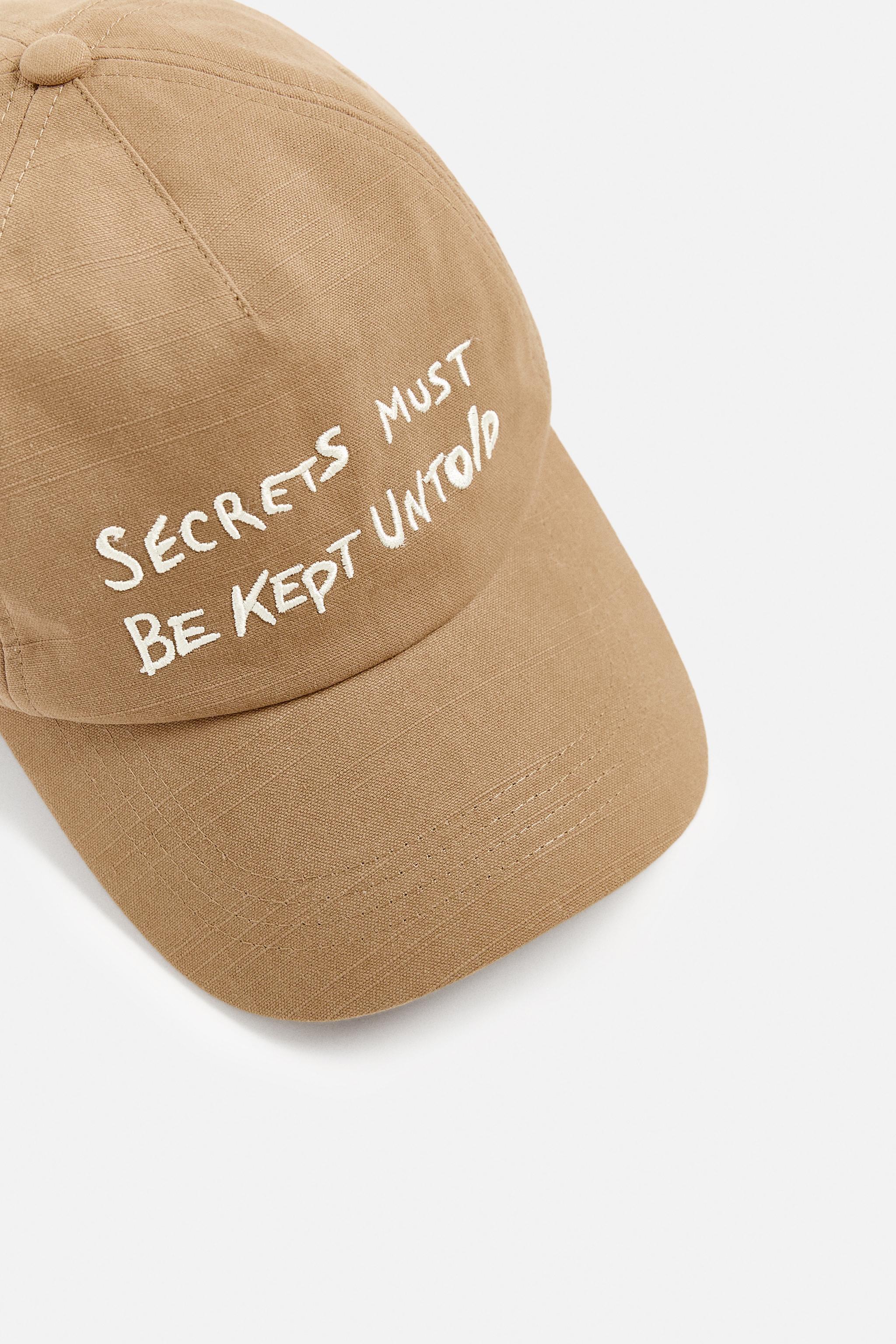 EMBROIDERED TEXT CAP Product Image