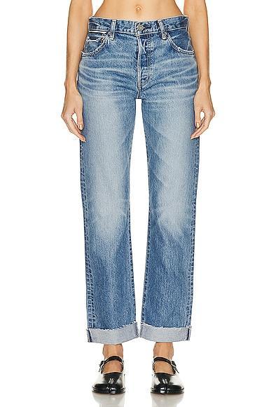 Moussy Vintage Seagraves Straight in Denim-Light Product Image