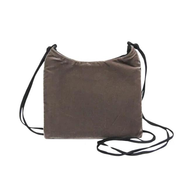 Brown Velvet Shoulder Bag () Product Image