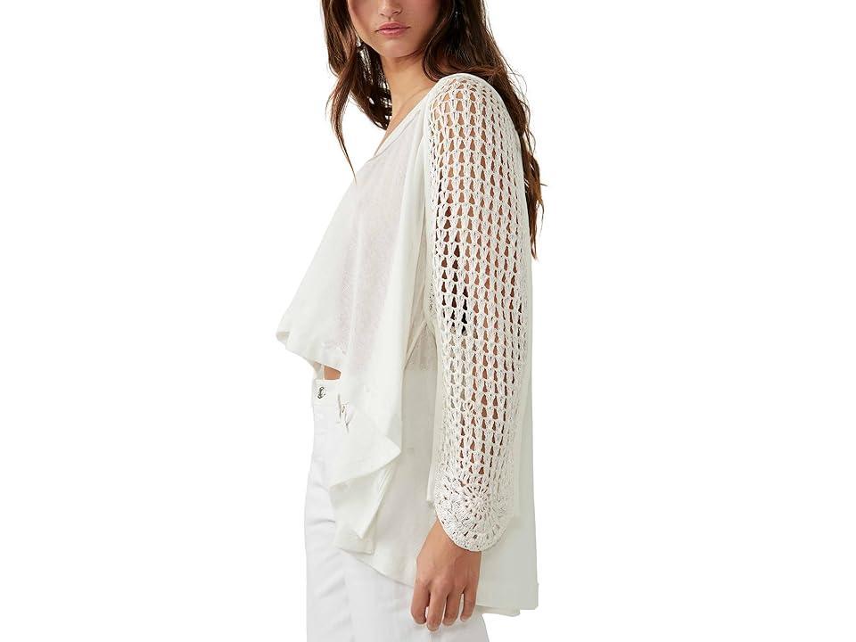 Free People Castaway Top (Ivory) Women's Clothing Product Image