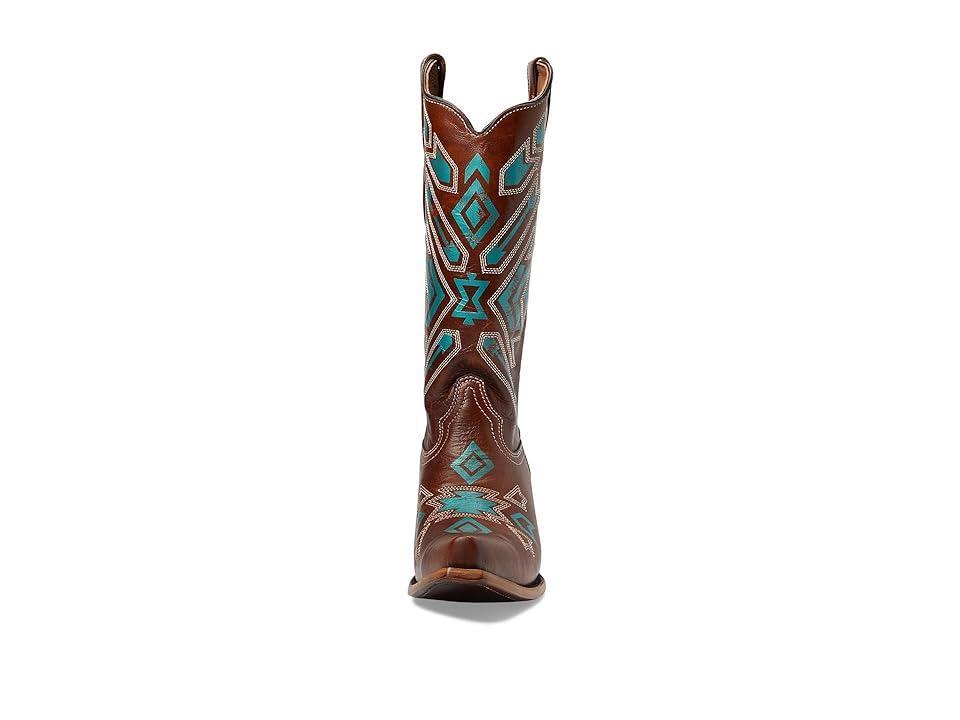 Corral Boots L2085 (Tan/Turquoise) Women's Shoes Product Image