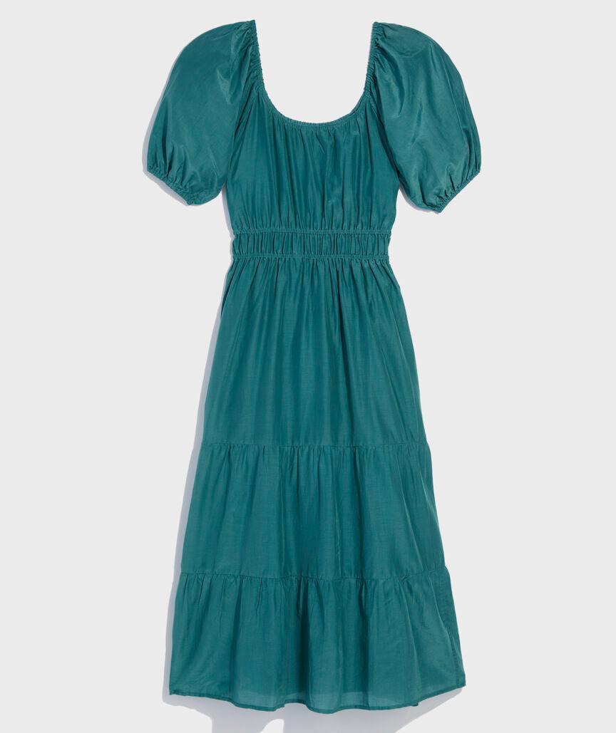 Tiered Smocked-Waist Maxi Dress Product Image