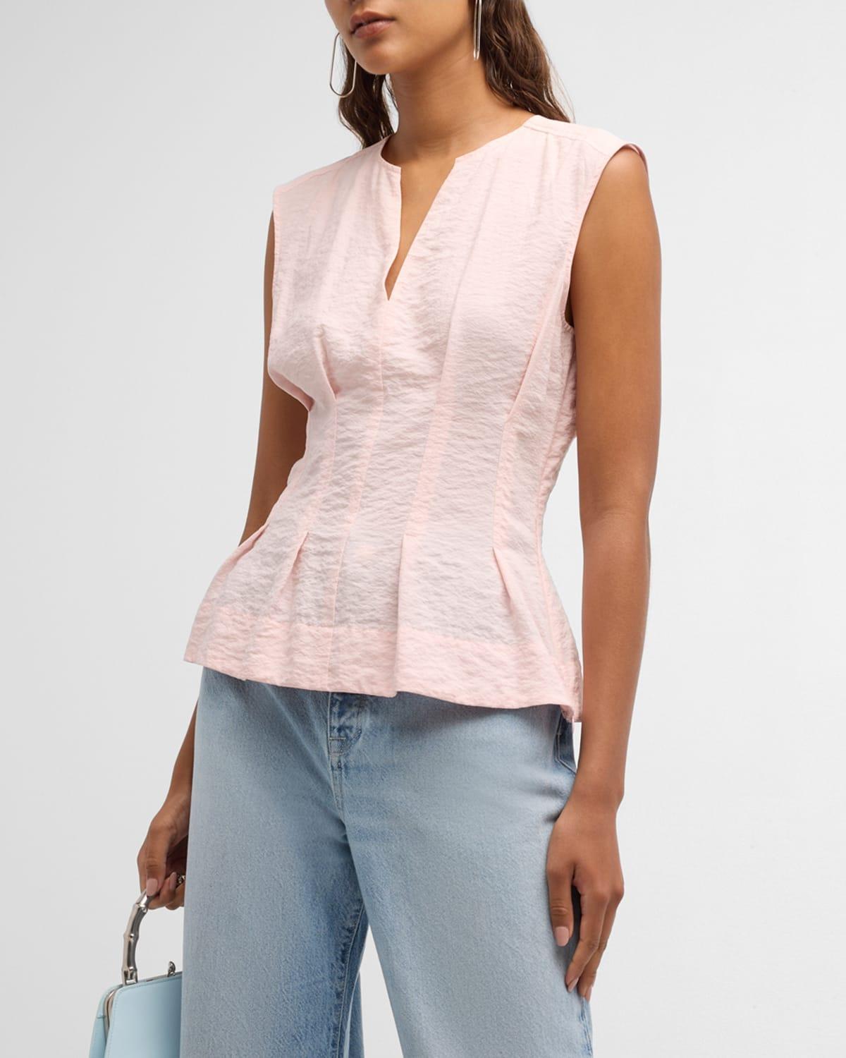 Teresa Pleated Peplum Blouse Product Image