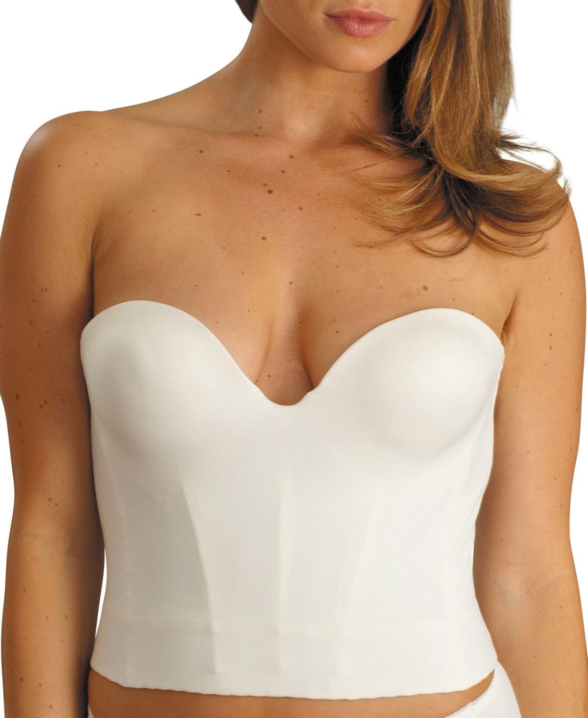 Carnival Bras: Invisible Low Plunge Longline Strapless Bra 206, Womens Beige Product Image