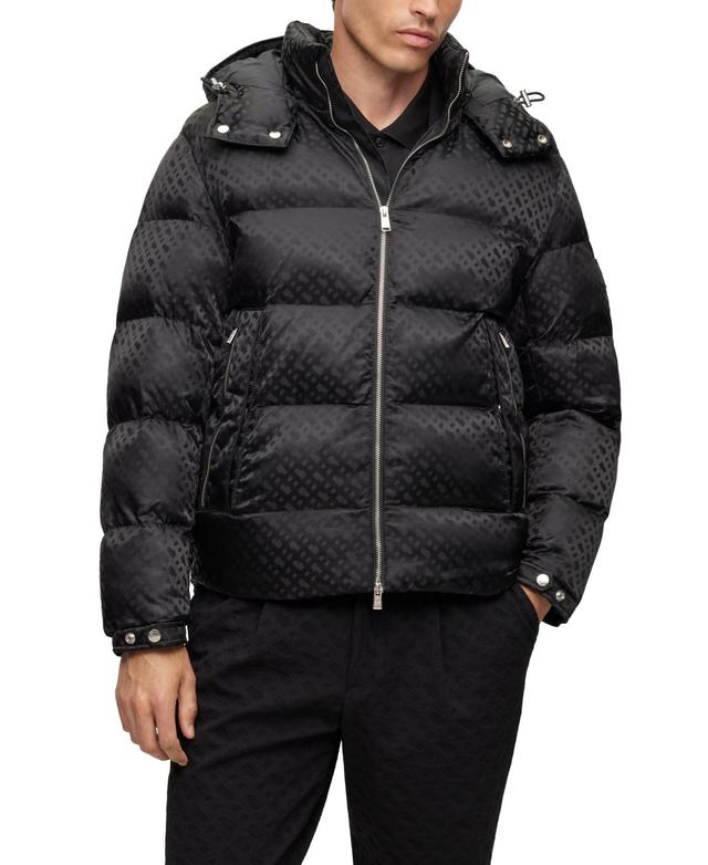 Boss by Hugo Boss Mens Monogram Water-Repellent Padded Jacket Product Image