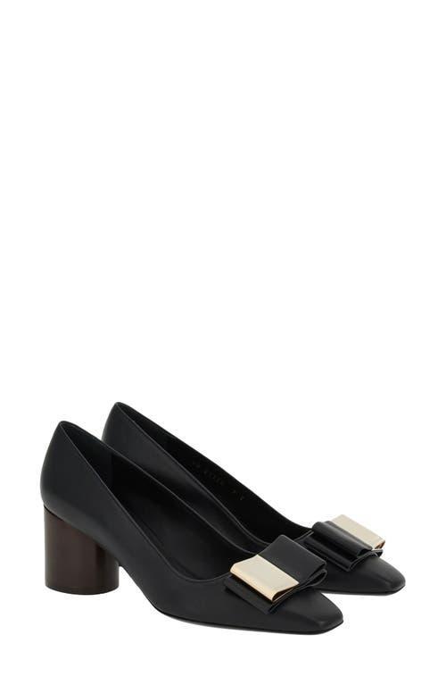 Lena Lambskin Bow Pumps Product Image