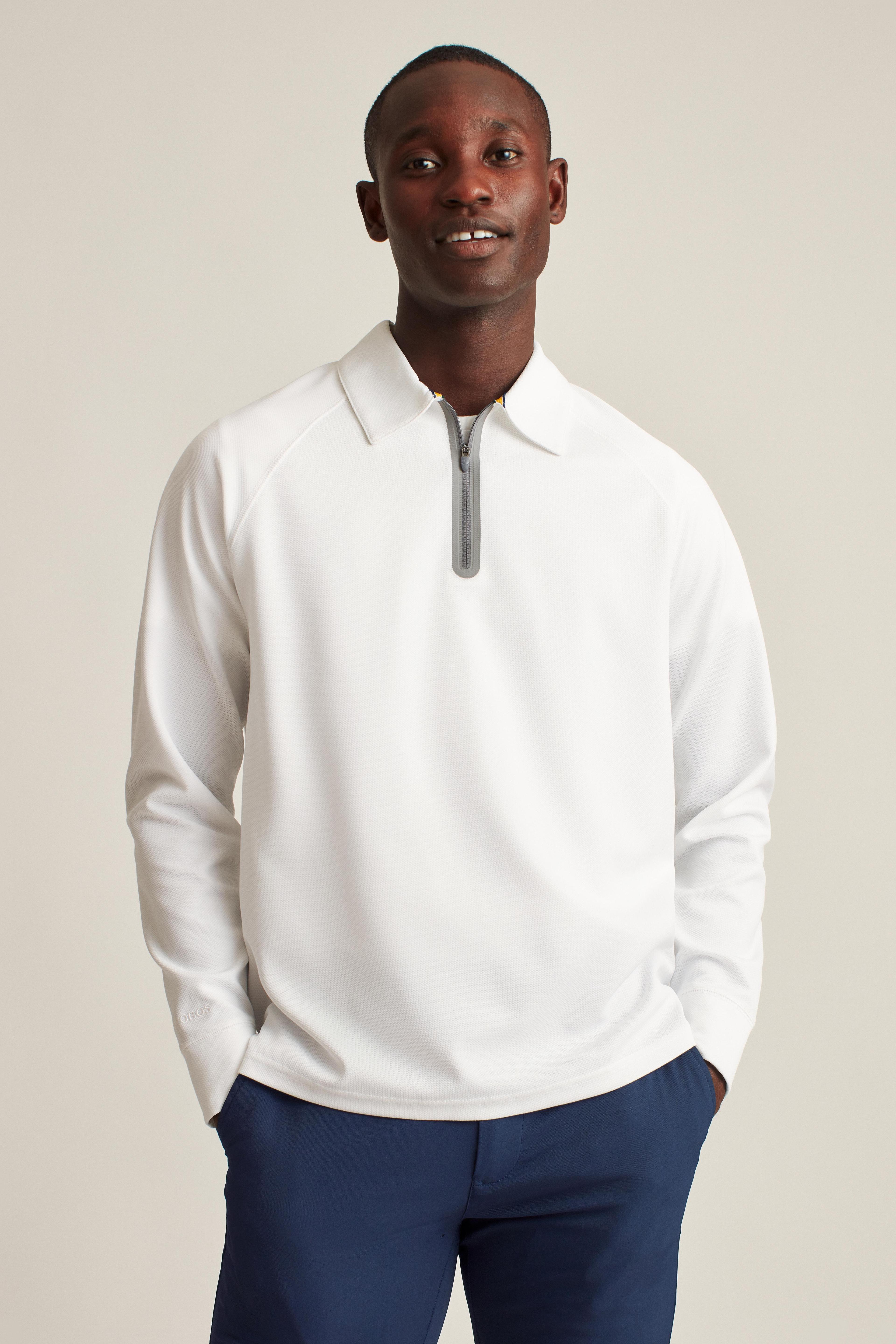 Fall Ball Long Sleeve Golf Polo Product Image