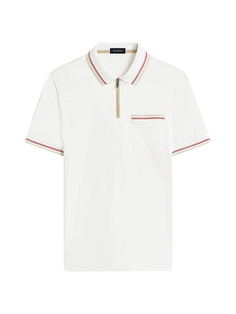 Mens Cotton Short-Sleeve Polo Shirt Product Image