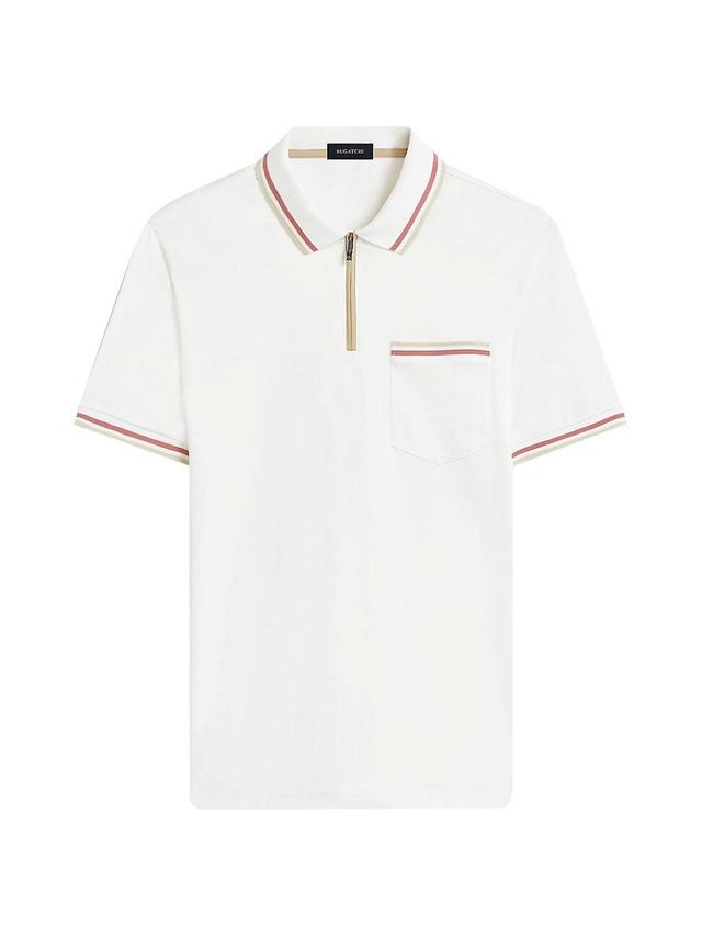 Mens Cotton Short-Sleeve Polo Shirt Product Image