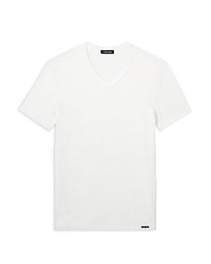 Mens Stretch-Cotton V-Neck T-Shirt Product Image