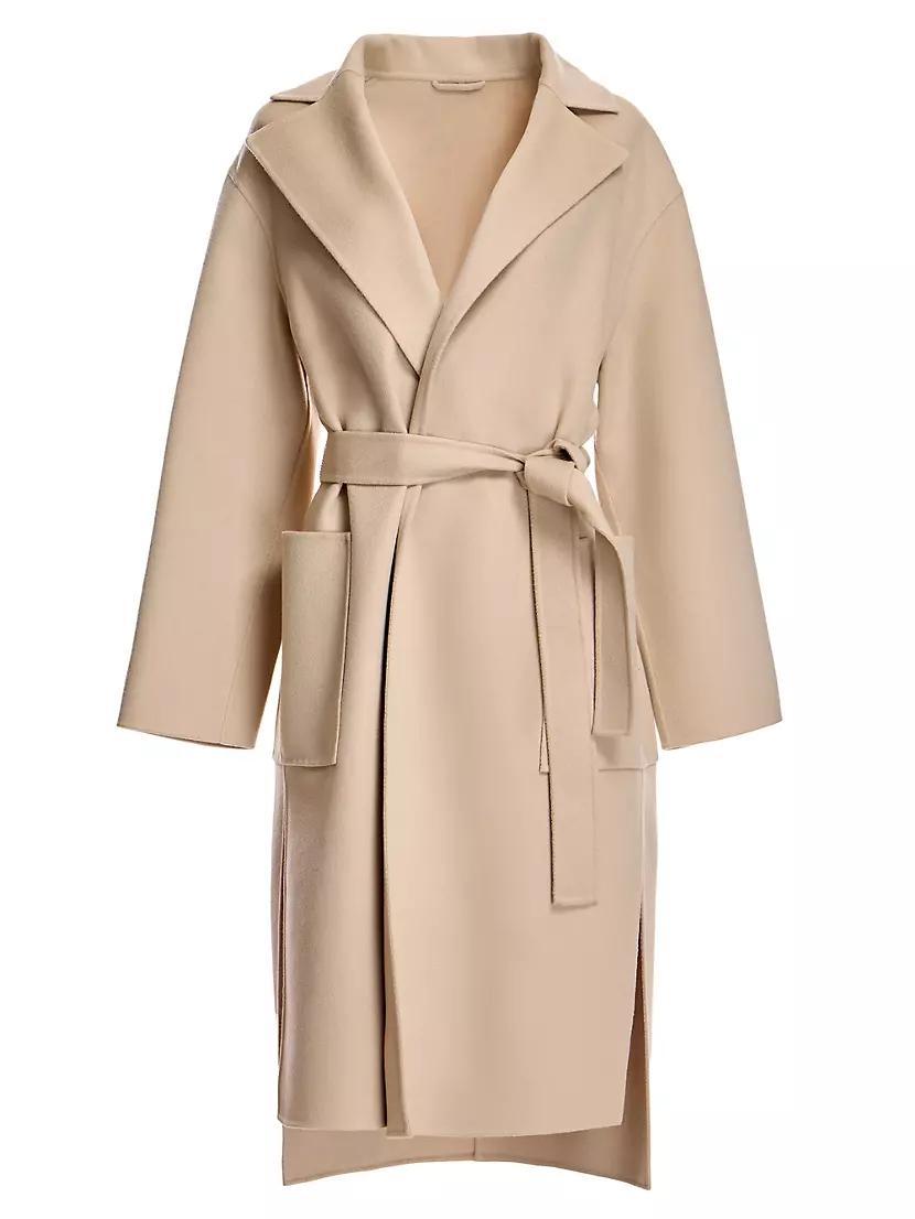 Womens Belted Wool & Cashmere Coat Product Image