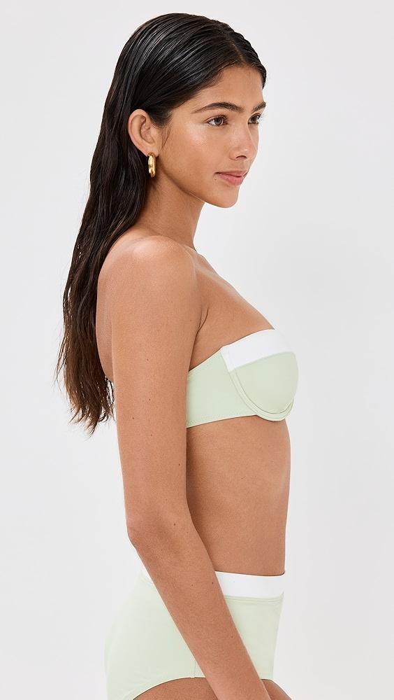 STAUD Jo Balconette Bikini Top | Shopbop Product Image