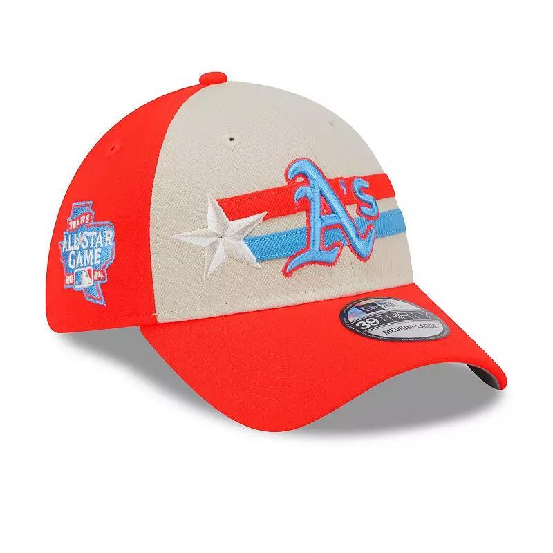 Mens New Era Cream Oakland Athletics 2024 MLB All-Star Game 39THIRTY Flex Hat Product Image