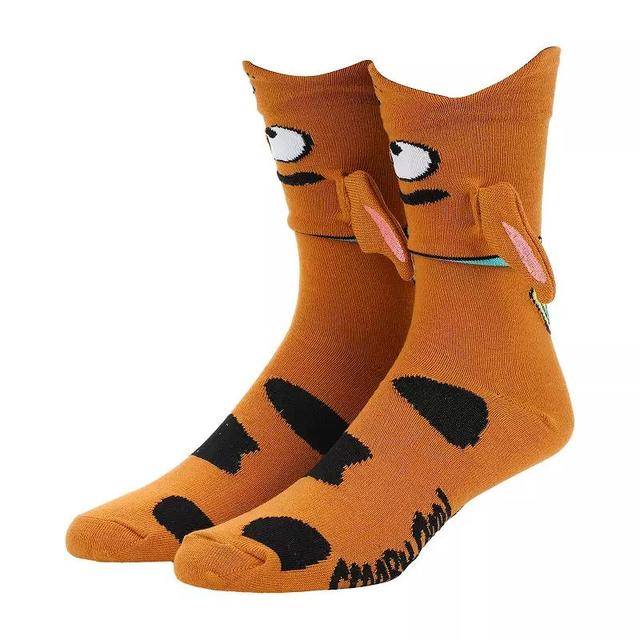 Mens Scooby Doo 3D Plush Ears Crew Socks Product Image