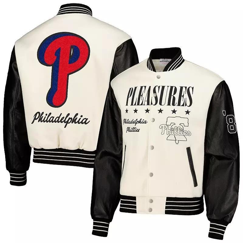 Mens Philadelphia Phillies Full-Snap Varsity Jacket Product Image