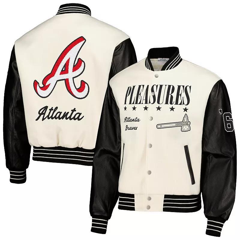 Mens Atlanta Braves Full-Snap Varsity Jacket Product Image