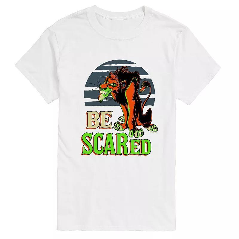 Disneys Villians Big & Tall Be Scared Graphic Tee, Mens Blue Product Image