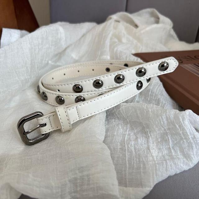 Studded Faux Leather Belt Product Image