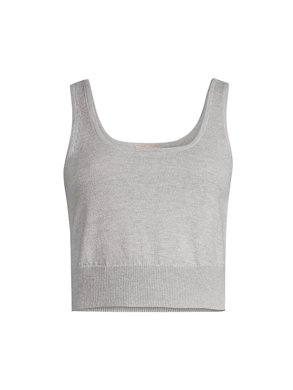 Womens Crop Sweater Tank Product Image