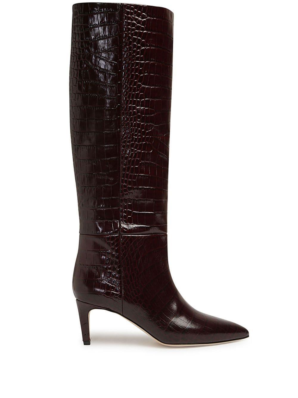 PARIS TEXAS Coco Knee High Boots In Red Product Image