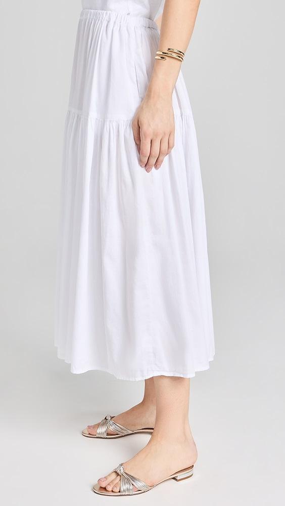 Enza Costa Cool Cotton Tiered Skirt | Shopbop Product Image