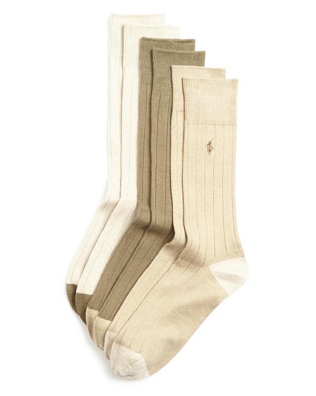 Polo Ralph Lauren Soft Touch Dress Socks Assorted 3 Product Image