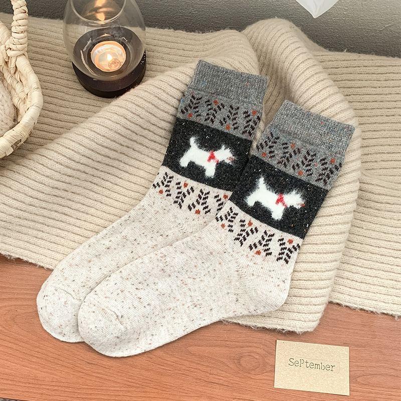 Dog Print Socks Product Image