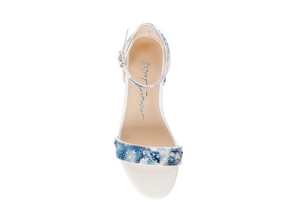 Betsey Johnson Kids Mari (Blue Floral) Women's Sandals Product Image