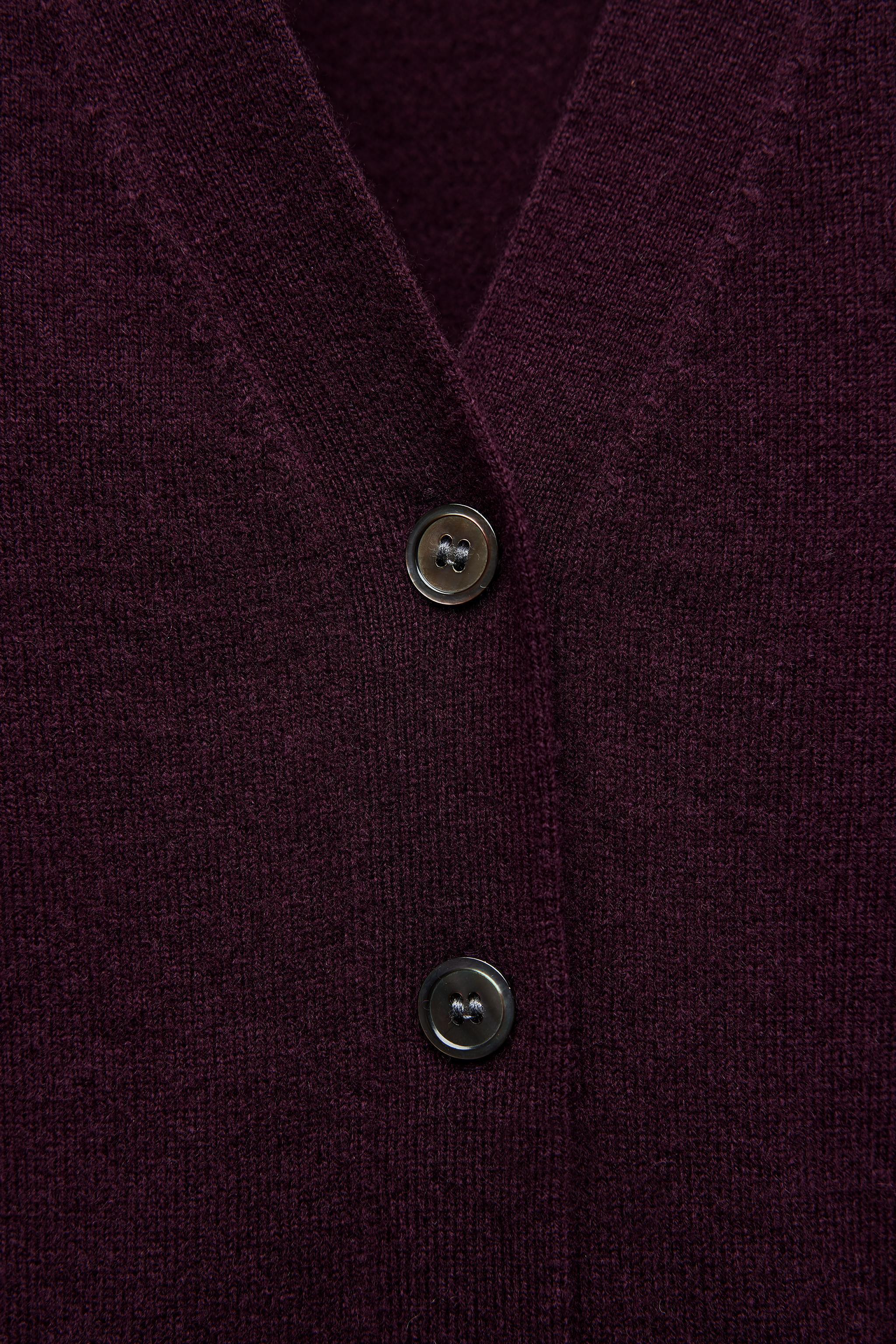 BASIC 100% WOOL CARDIGAN Product Image