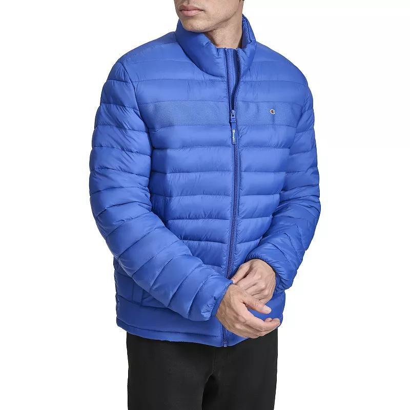 Mens Champion Packable Puffer Jacket White Product Image