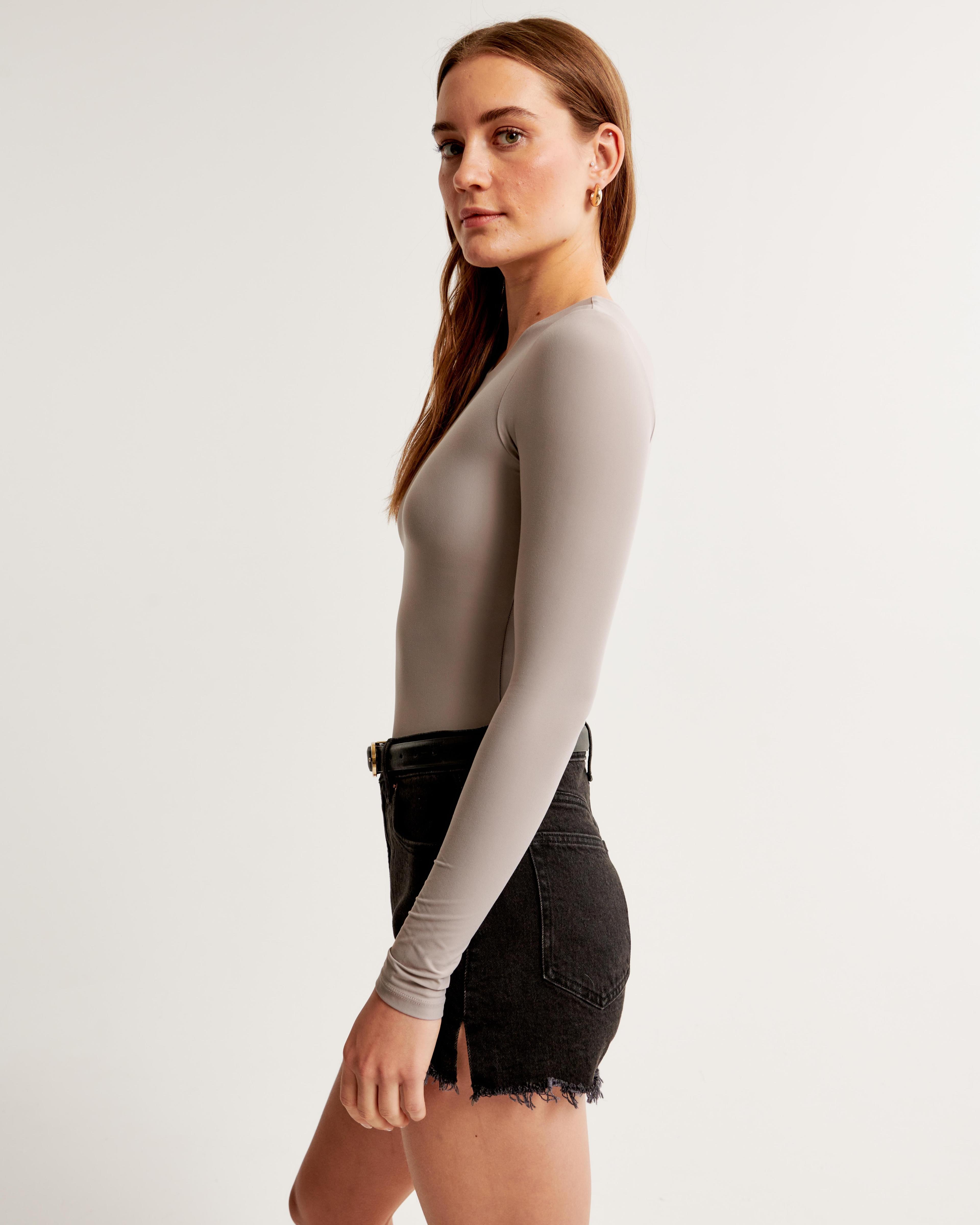 Soft Matte Seamless Long-Sleeve Cropped Crew Top Product Image