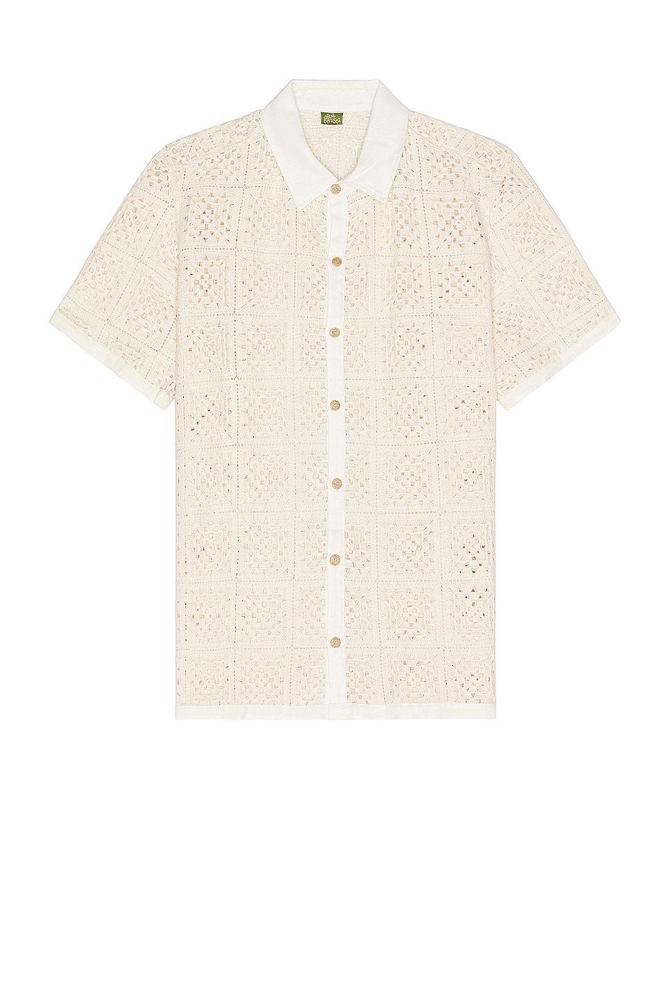 Agua Bendita Jared Shirt in Cream Product Image