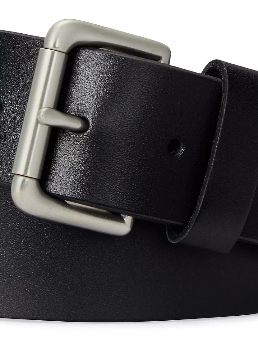 Roller Buckle Leather Belt Product Image