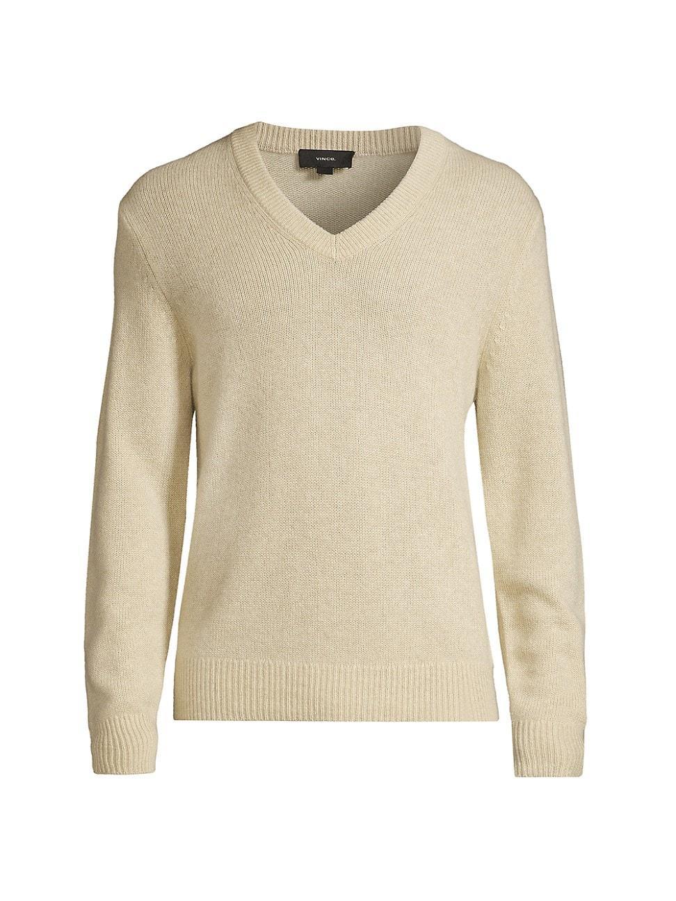 Mens V-Neck Cashmere Sweater Product Image