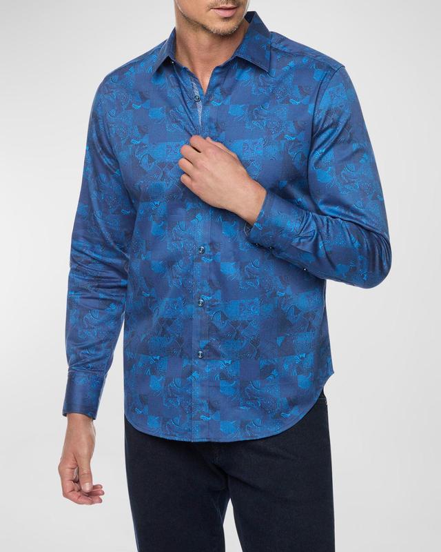 Men's Tourneau Paisley-Print Sport Shirt Product Image