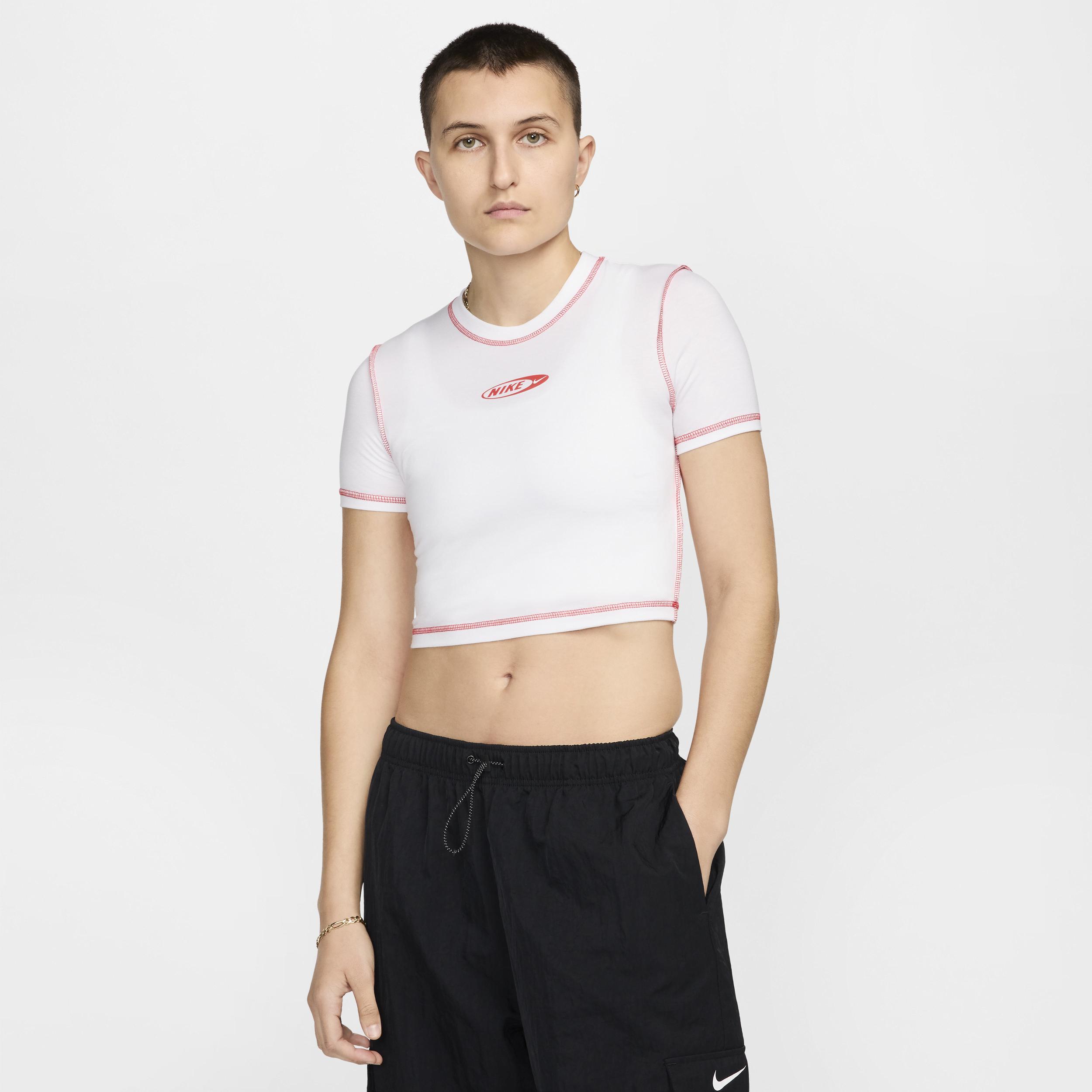 Women's Nike Sportswear Chill Knit Slim Cropped T-Shirt Product Image