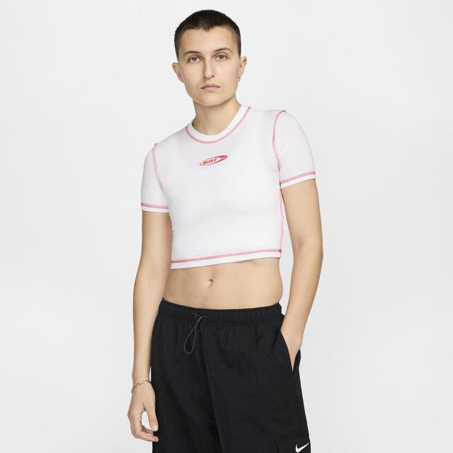 Women's Nike Sportswear Chill Knit Slim Cropped T-Shirt Product Image