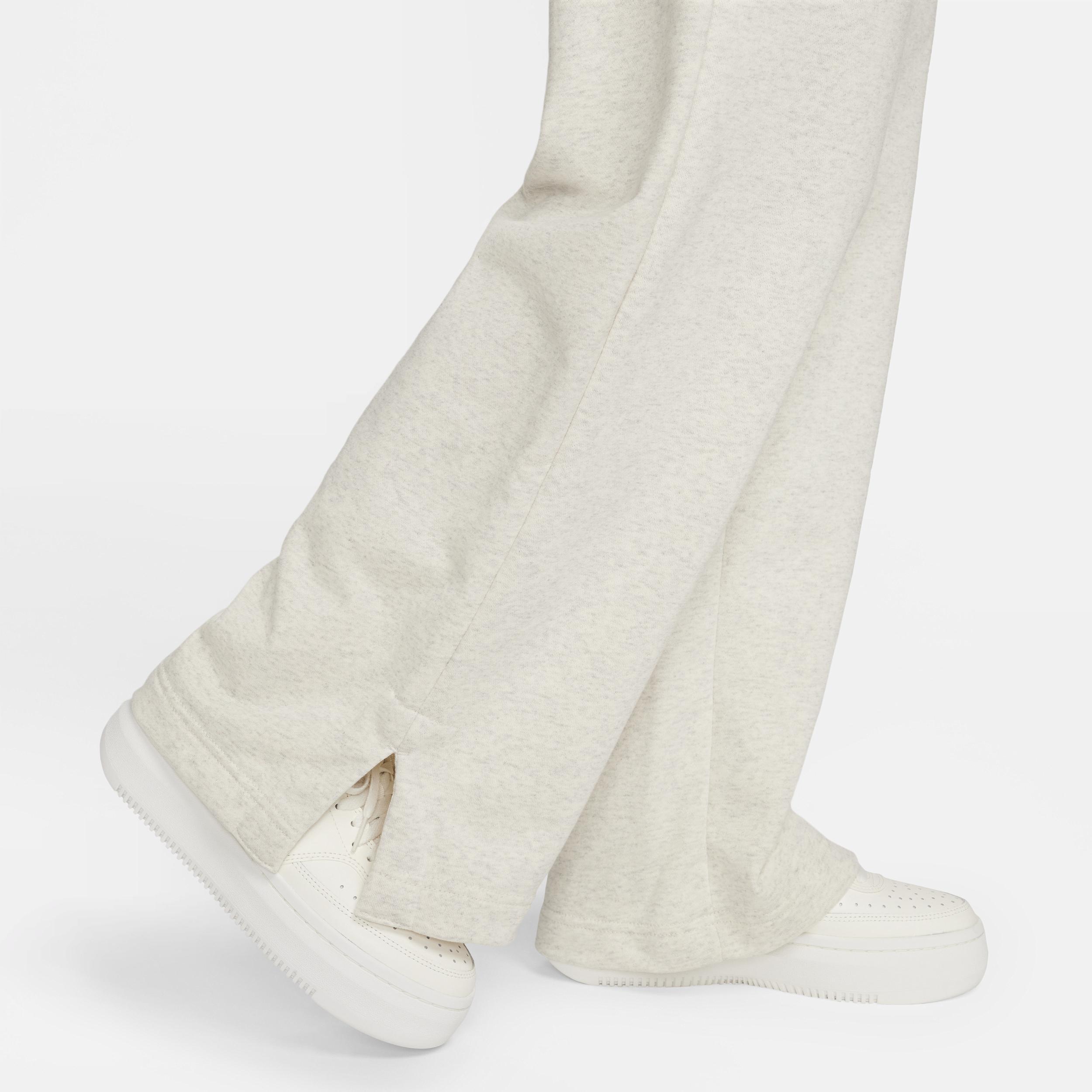 Womens Nike Sportswear High-Waisted Wide-Leg Fleece Pants Product Image