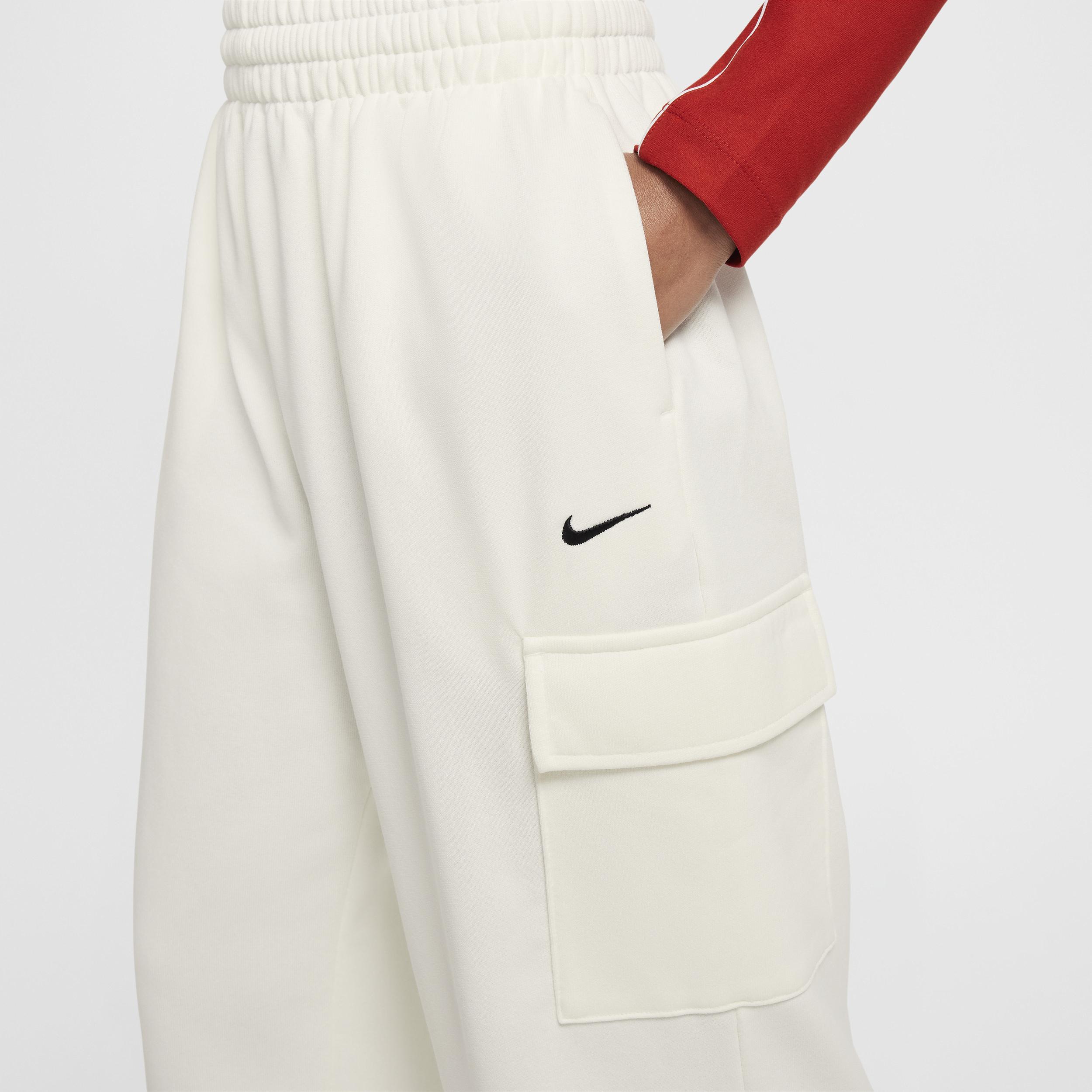 Women's Nike Sportswear Girls' Dri-FIT Oversized Fleece Pants Product Image