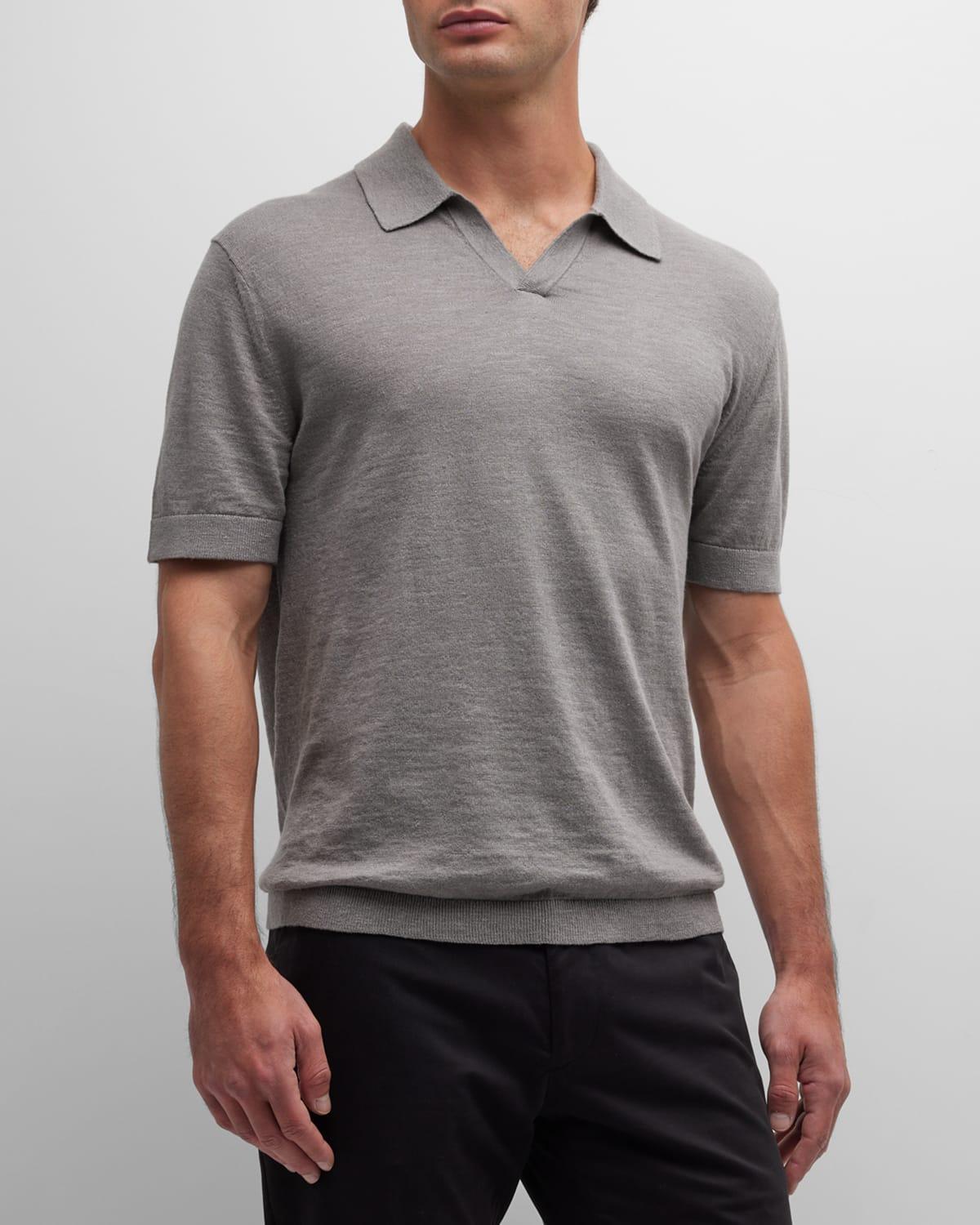 Theory Brenan Linen Blend Polo Product Image