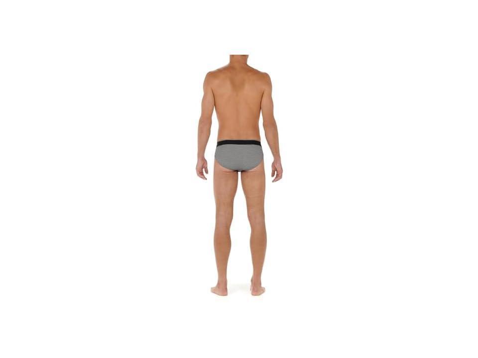 HOM Silvester Comfort Mini Briefs (Black Print) Men's Underwear Product Image