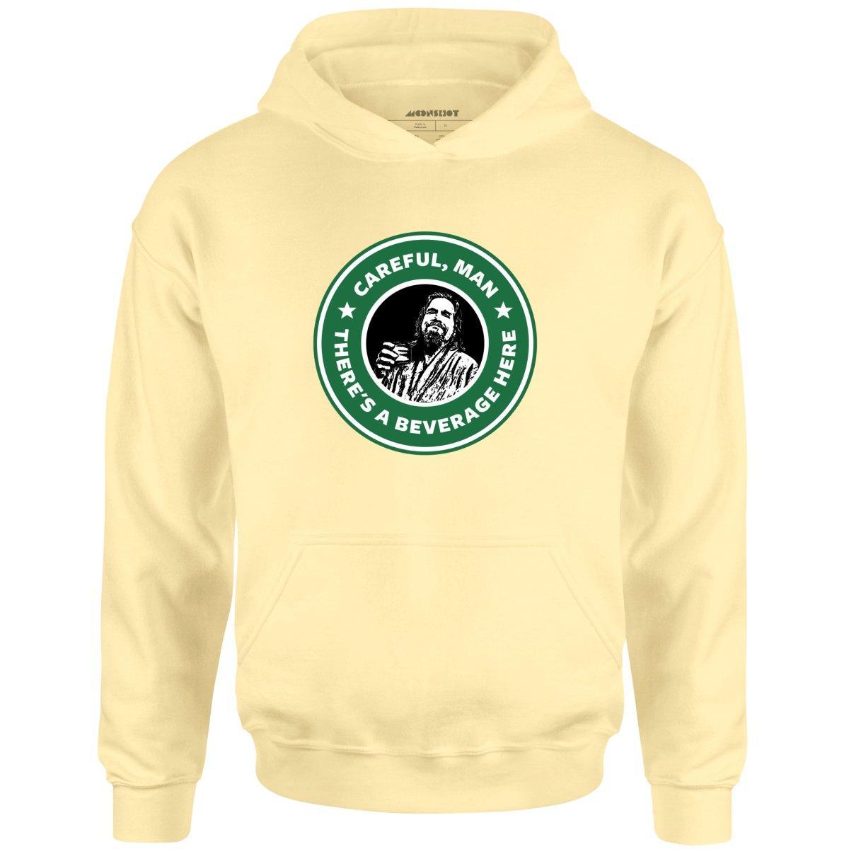 Lebowski - Careful, Man - There's a Beverage Here - Unisex Hoodie Male Product Image