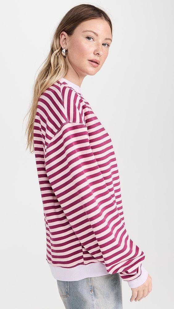 Free People Classic Striped Crew Sweatshirt | Shopbop Product Image