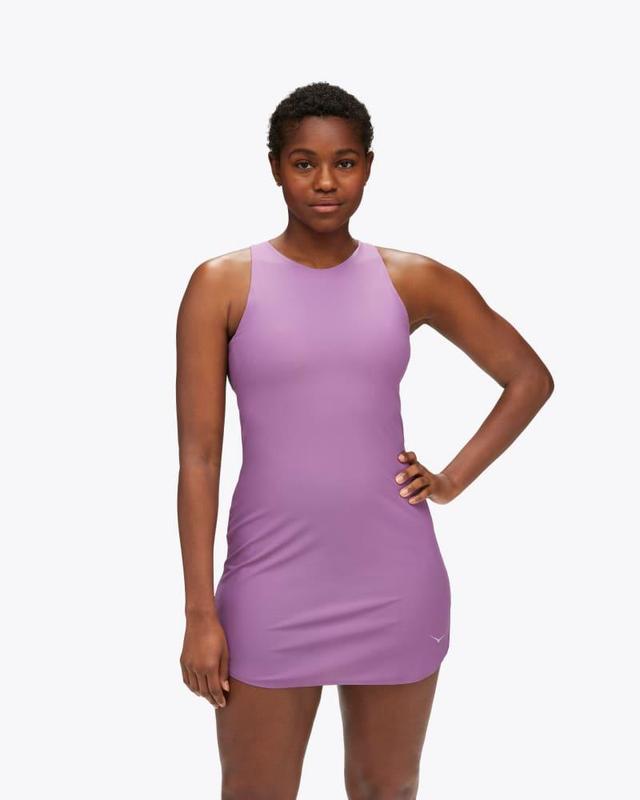 HOKA Womens Mizi Outdoor Dress in Amethyst, Size Large Product Image