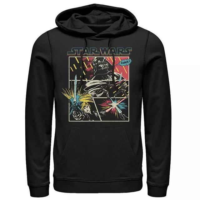 Mens Star Wars Luke & Vader Comic Fight Hoodie Product Image