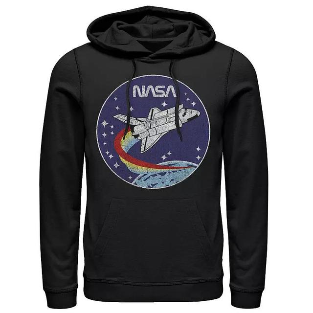 Mens NASA Shuttle Three Color Swoosh Circle Hoodie Product Image