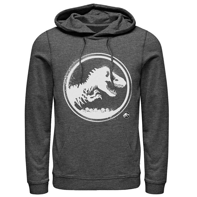 Mens Jurassic World: Fallen Kingdom Paint Splatter Logo Hoodie Grey Heather Product Image